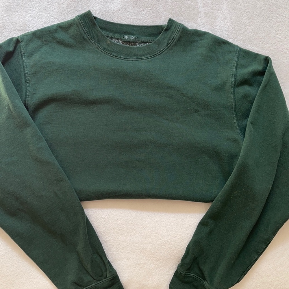 Brandy melville forest green crewneck
